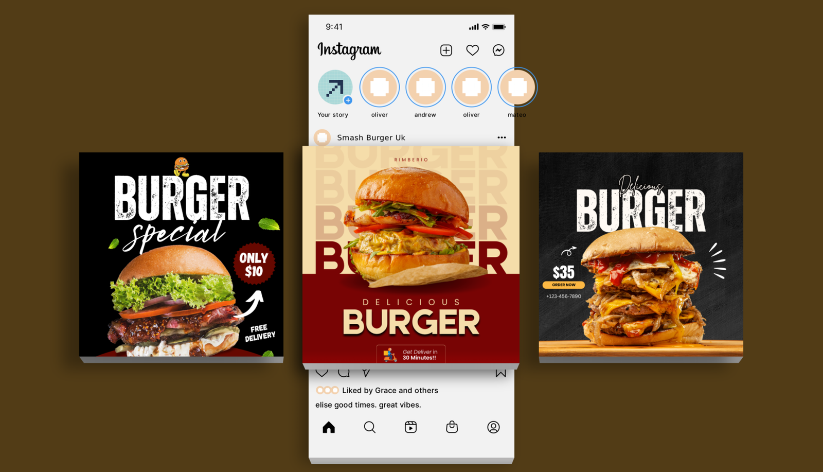 3d Instagram mockup 01
